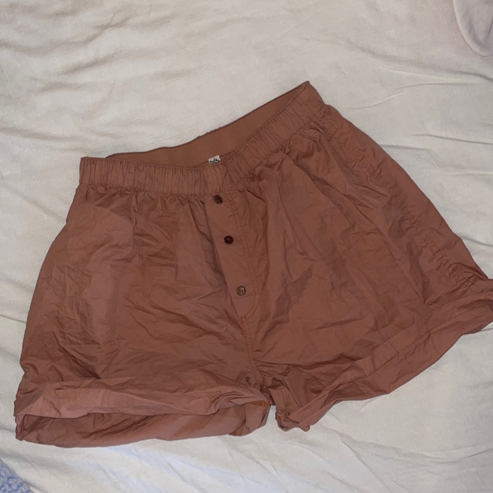Free People Intimately Oversized Shorts in Brown